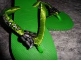 stras e borboleta de metal