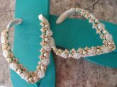 Tiara de noiva, flor de miçangas e stras